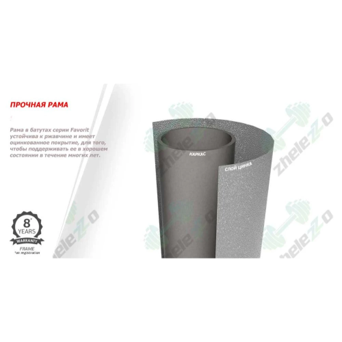 Батут  Berg Favorit Regular 330 см Grey + сітка Safety Net Comfort - фото №3